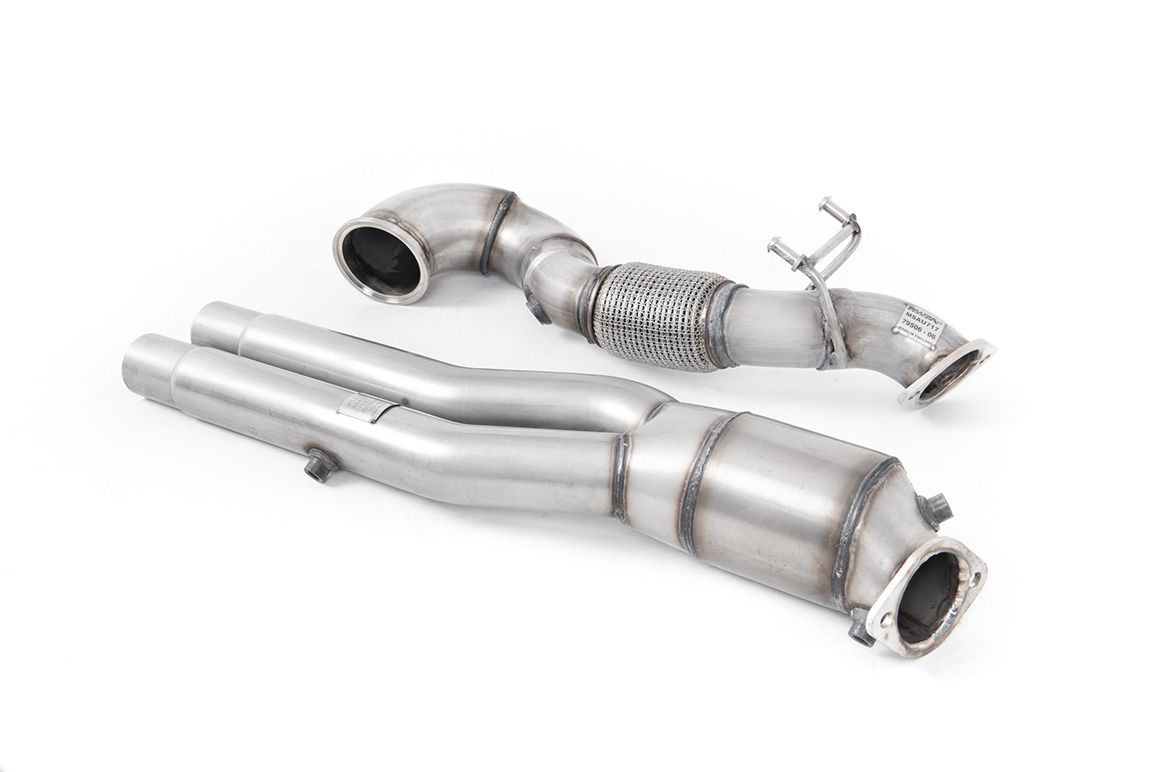 Milltek Exhaust – Audi RS3 Sportback 400PS (8Y MQB EVO) – OPF/GPF Models Large Bore Downpipe and Hi-Flow Sports Cat Exhaust with GPF Bypass