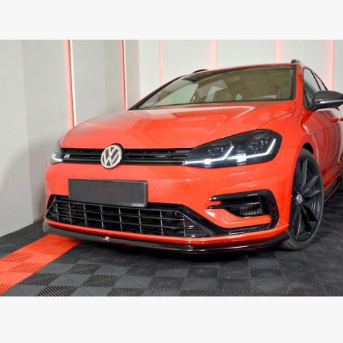 Front Splitter V.6 VW Golf 7 R / R-Line Facelift CARBON LOOK