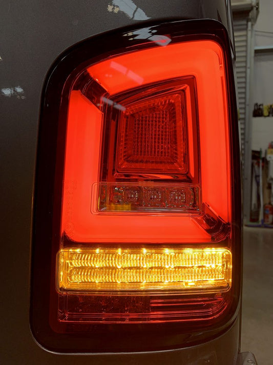 VW Transporter T5.1 (2010-15) – Rear Lights – Factory Sportline – Sequential Indicator – LED – Red