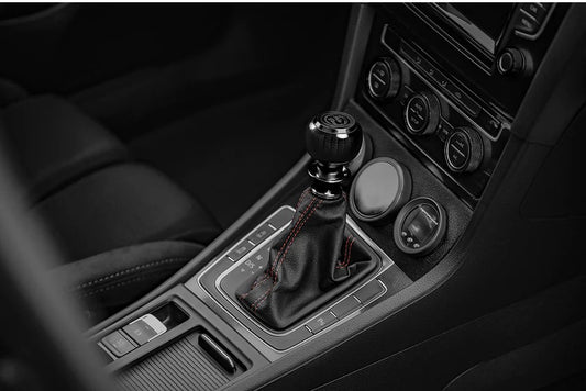 Leyo Motorsport Black Alcantara DSG Shift Knob (Black Anodized)