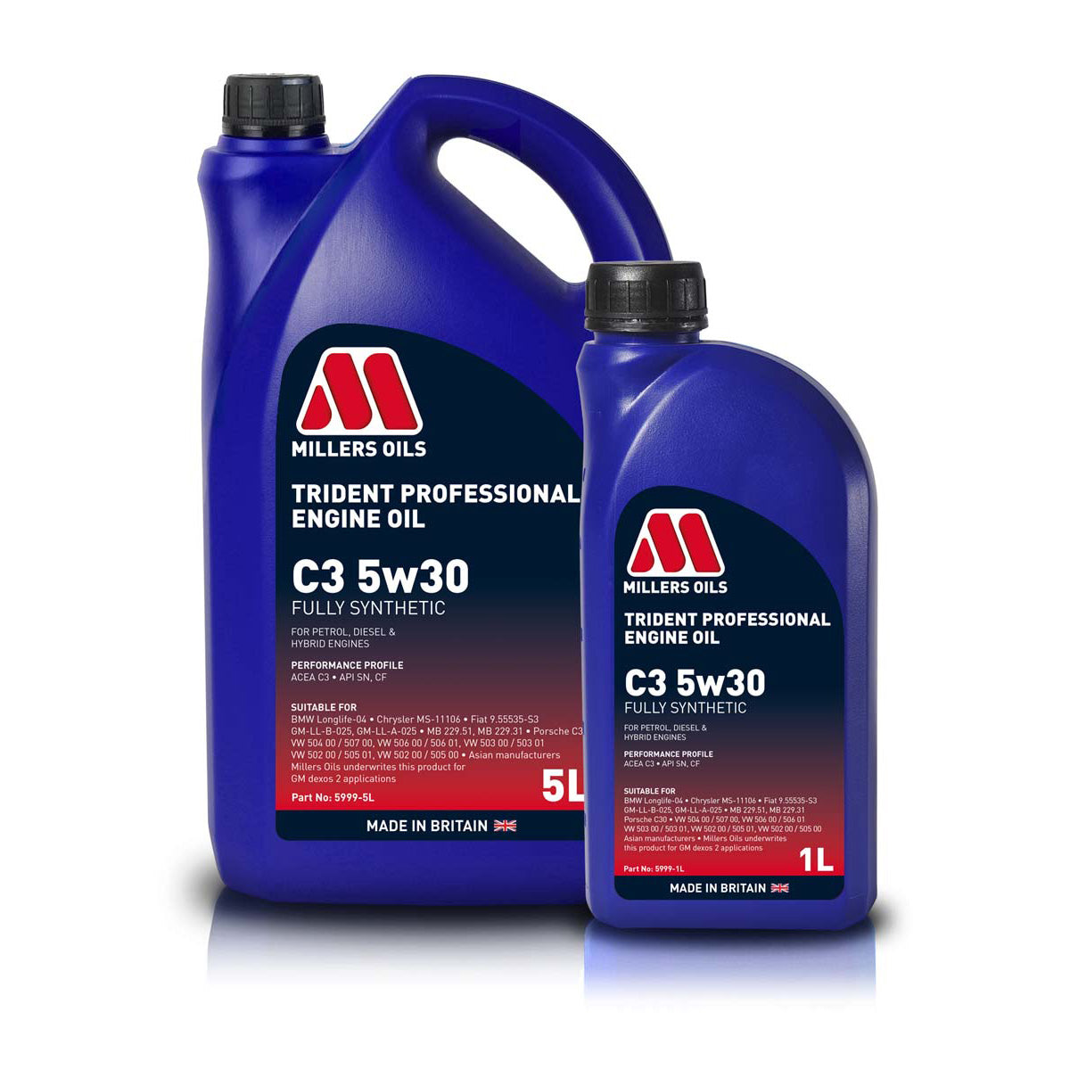 Millers Oils Trident Professional C3 Engine Oil 5w30