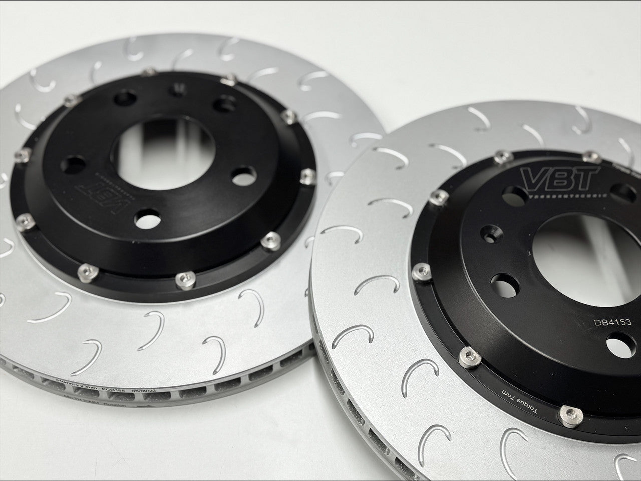 VBT 2-Piece Hooked 310x22mm Rear Brake Discs - MQB