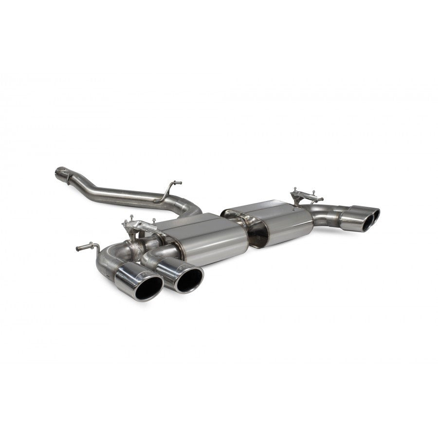 Scorpion 'Valved' 80mm Cat Back Exhaust System - Volkswagen Golf Mk7.5 'R'