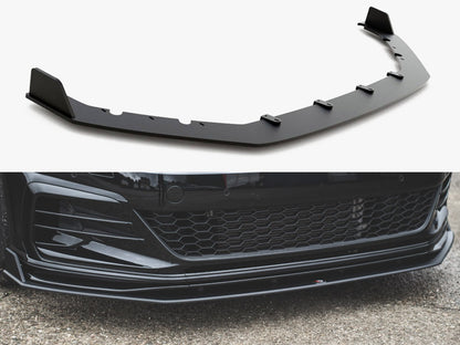 Street PRO Front Splitter VW Golf 7 GTI TCR - Black-Red