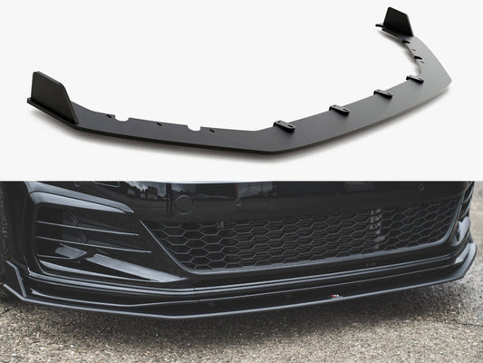 Street PRO Front Splitter VW Golf 7 GTI TCR - Black-Red