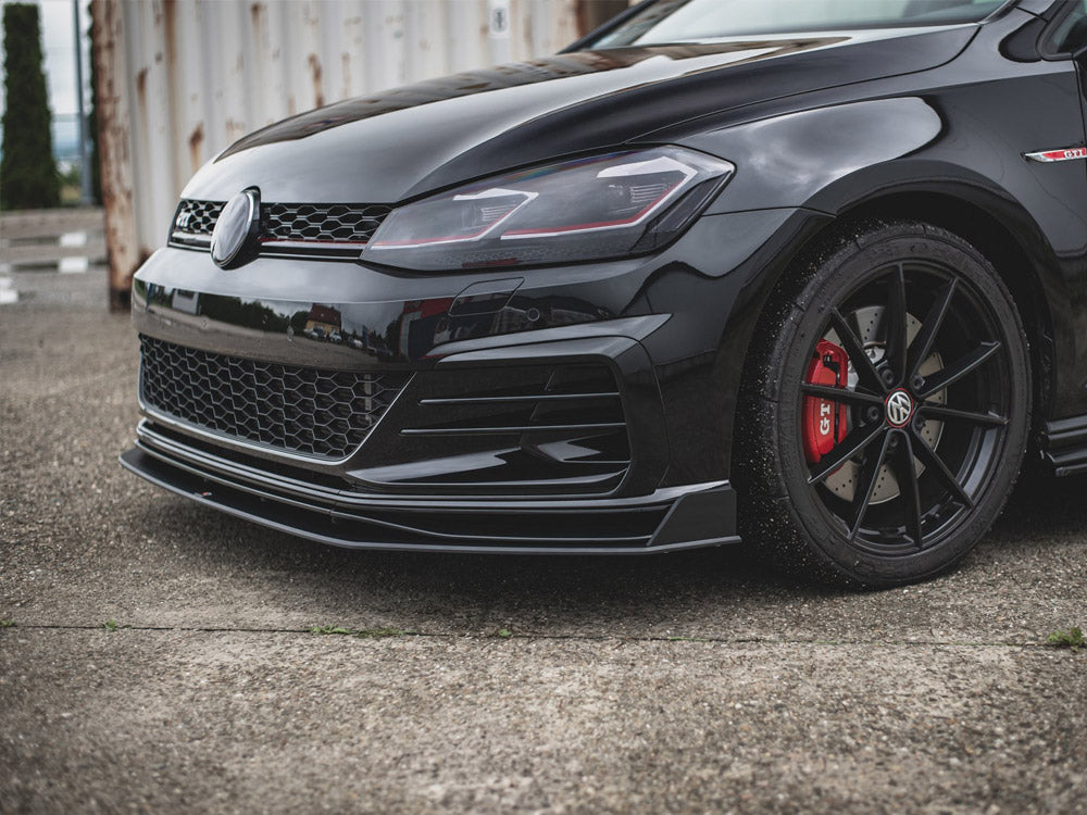 Street PRO Front Splitter VW Golf 7 GTI TCR - Black-Red