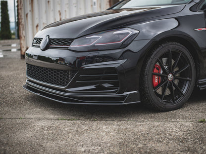 Street PRO Front Splitter VW Golf 7 GTI TCR - Black-Red