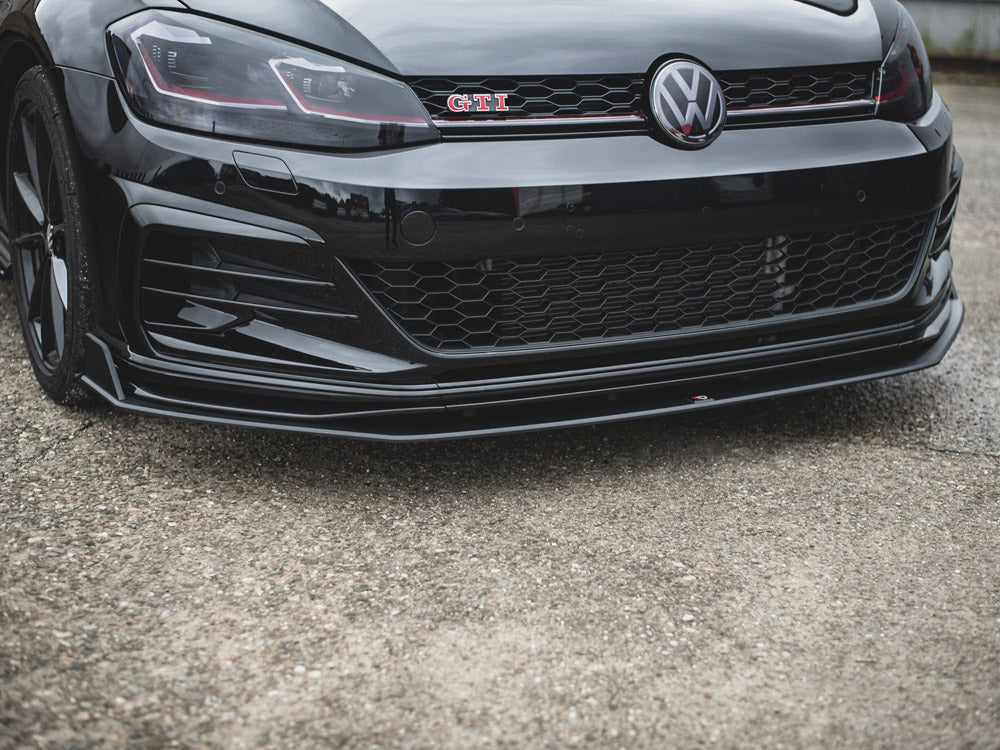 Street PRO Front Splitter VW Golf 7 GTI TCR - Black-Red