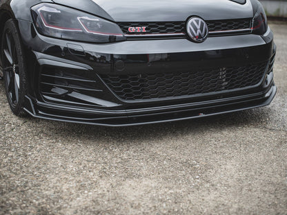 Street PRO Front Splitter VW Golf 7 GTI TCR - Black-Red