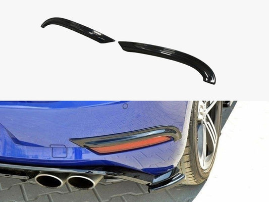 Rear Frames For Lights VW Golf 7 R / R-Line Facelift - Carbon Look