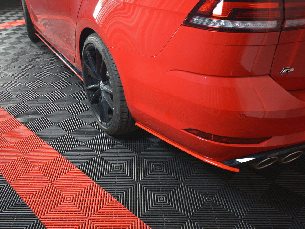 Rear Side Splitters V.2 VW Golf 7 R Variant Facelift - Textured