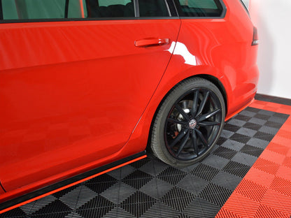 Rear Side Splitters V.2 VW Golf 7 R Variant Facelift - Textured