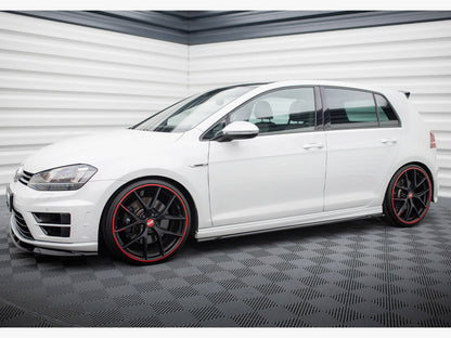 Side Skirts Diffusers V.4 Volkswagen Golf R / R-Line Mk7