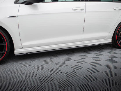 Side Skirts Diffusers V.4 Volkswagen Golf R / R-Line Mk7