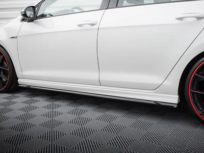 Side Skirts Diffusers V.4 Volkswagen Golf R / R-Line Mk7