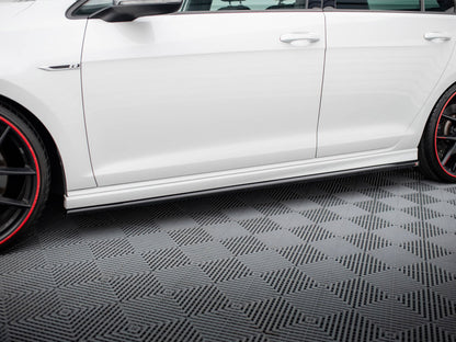 Side Skirts Diffusers V.3 Volkswagen Golf R / R-Line Mk7