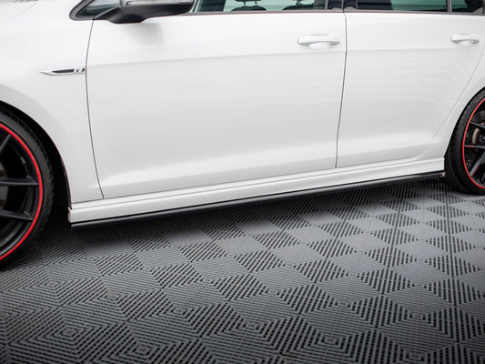 Side Skirts Diffusers V.3 Volkswagen Golf R / R-Line Mk7