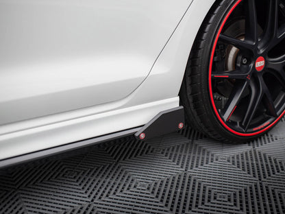 Side Skirts Diffusers V.3 + Flaps Volkswagen Golf R / R-Line Mk7