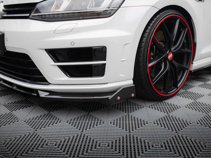 Front Splitter V.5 + Flaps Volkswagen Golf R / R-Line Mk7
