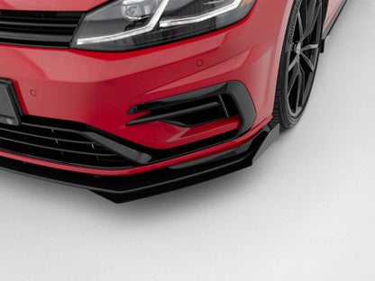 Street PRO Front Splitter + Flaps Volkswagen Golf R / R-Line Mk7 Facelift
