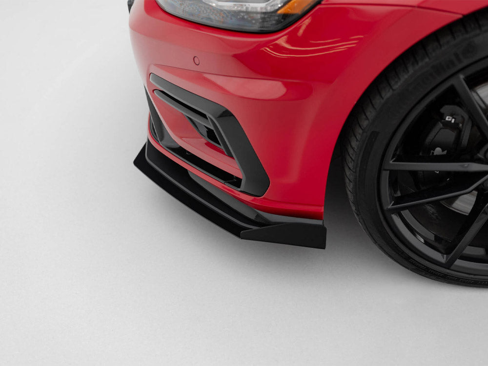 Street PRO Front Splitter + Flaps Volkswagen Golf R / R-Line Mk7 Facelift