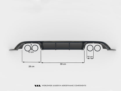 Rear Valance V.3 Volkswagen Golf R Mk7 Facelift