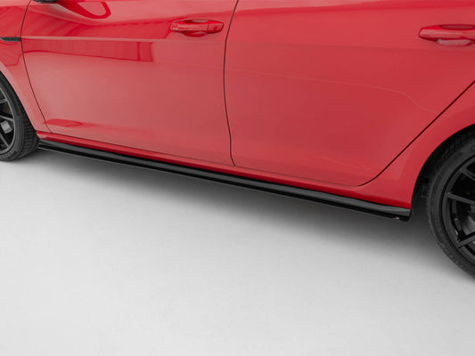 Racing Side Skirts Diffusers Volkswagen Golf R / R-Line Mk7 Facelift