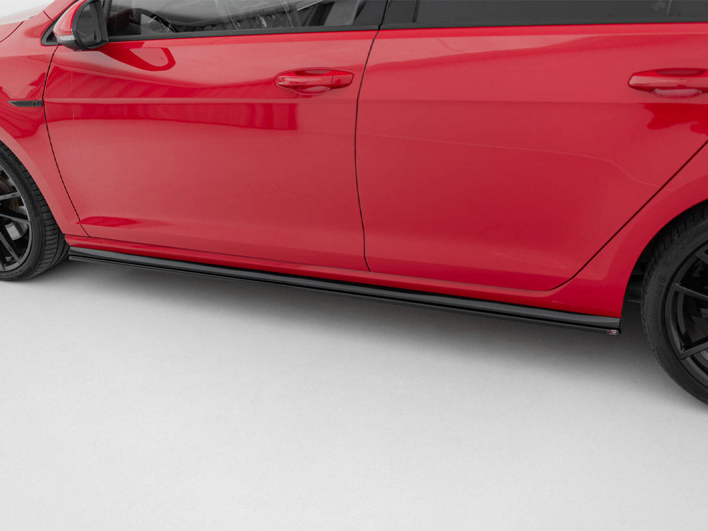 Side Skirts Diffusers V.2 Volkswagen Golf R / R-Line Mk7 Facelift