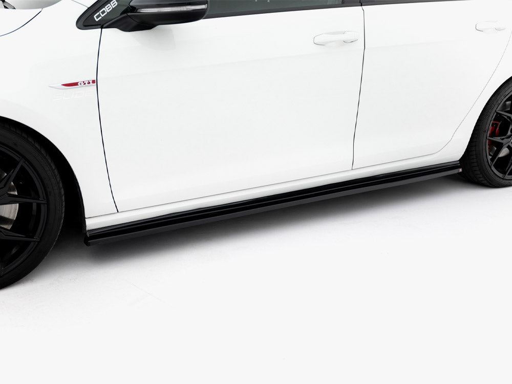 Side Skirt Diffusers V.2 Volkswagen Golf GTI / GTD Mk7 / Mk7 Facelift (narrow)