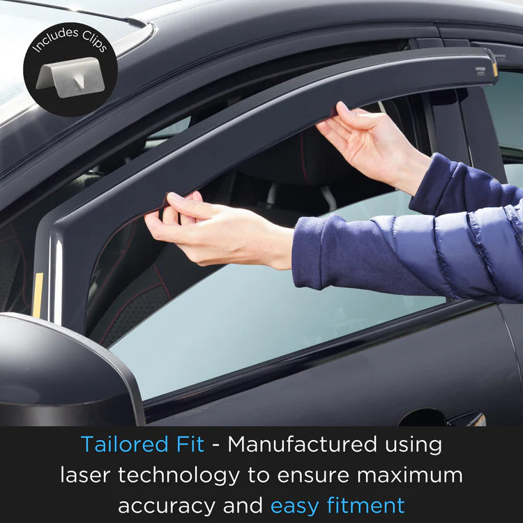 VW Golf MK7 2013-2019 3-Door Hatchback Wind Deflectors 2pc Set