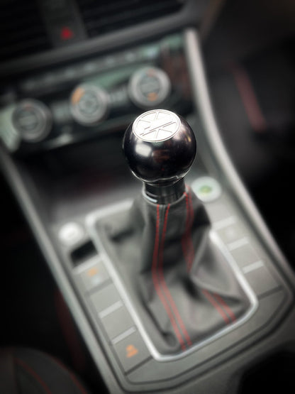 RacingLine Performance Billet Aluminium 'Manual' Gear Knob - Black - MQB / MQB Evo