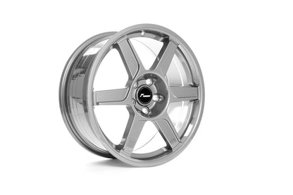 Racingline R-06 8.5J x 18inch Alloy Wheel Set - Gloss Bright Silver