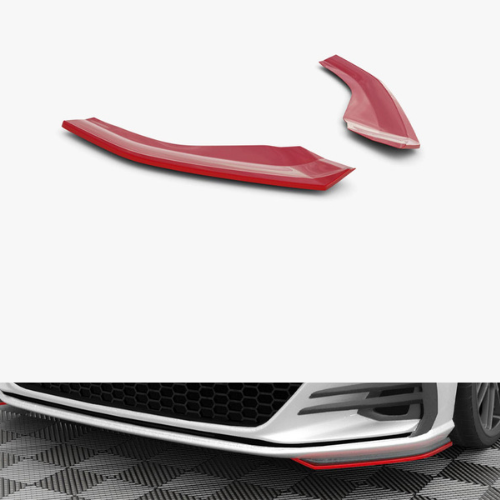 Front Side Splitters Volkswagen Golf GTI / GTD Mk7 Facelift