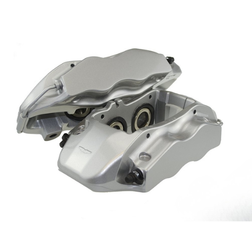 Vagbremtechnic Front Brake Kit - 4 Piston Brembo Caliper - 340x30mm OE 1 Piece Discs - PQ35 / MQB