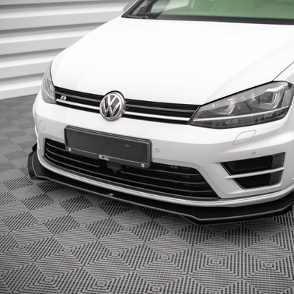 Street PRO Front Splitter V.1 + Flaps VW Golf R Mk7