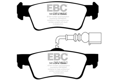 EBC Brakes Yellowstuff 4000 Series Street – DP41907R