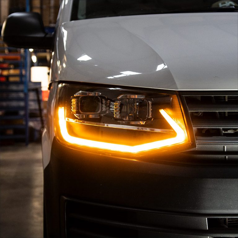 VW Transporter T6 – Headlights – V3 – LED DRL – RHD – Limited Edition – All Black