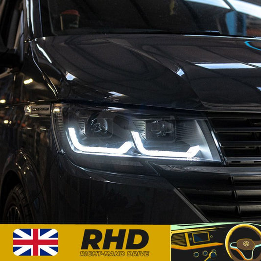 VW Transporter T6.1 – V1 Headlights – LED DRL – Sequential Indicator – RHD
