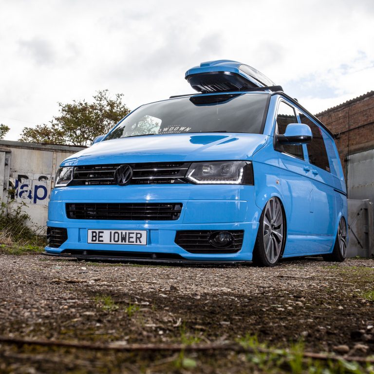 VW Transporter T5.1 (2010-15) – Headlights – Sequential Indicator – V2 – LED DRL – RHD – Black