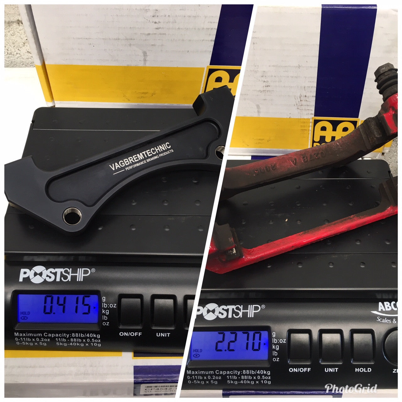 Vagbremtechnic Front Brake Kit 4 Piston AP Racing Calipers with 362x32mm 2-Piece Discs - S3 & Golf R