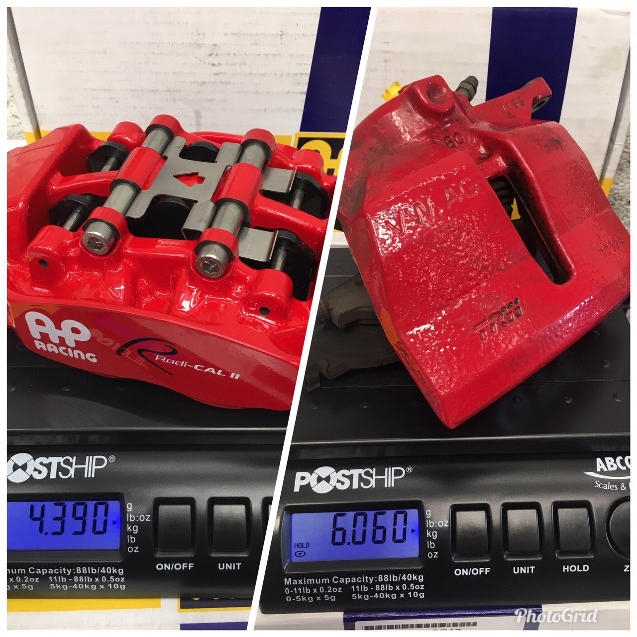 Vagbremtechnic Front Brake Kit 4 Piston AP Racing Calipers with 362x32mm 2-Piece Discs - S3 & Golf R