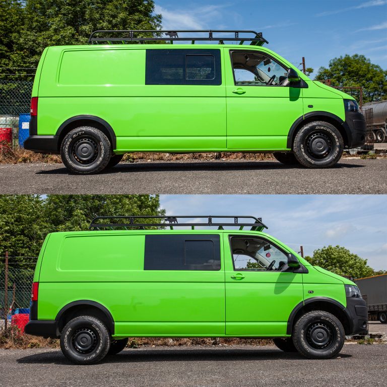 VW Transporter T5/T6 – Suspension Lift Kit – BIGH – Heavy Duty – Longer Struts & Dampers – 45mm – T30