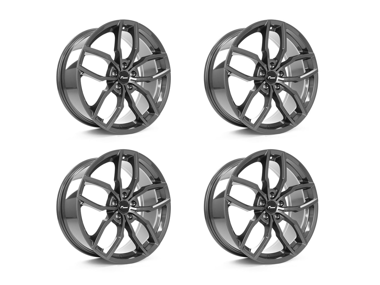 Racingline R360 8.5J x 20inch Alloy Wheel Set - Gloss Gunmetal Grey