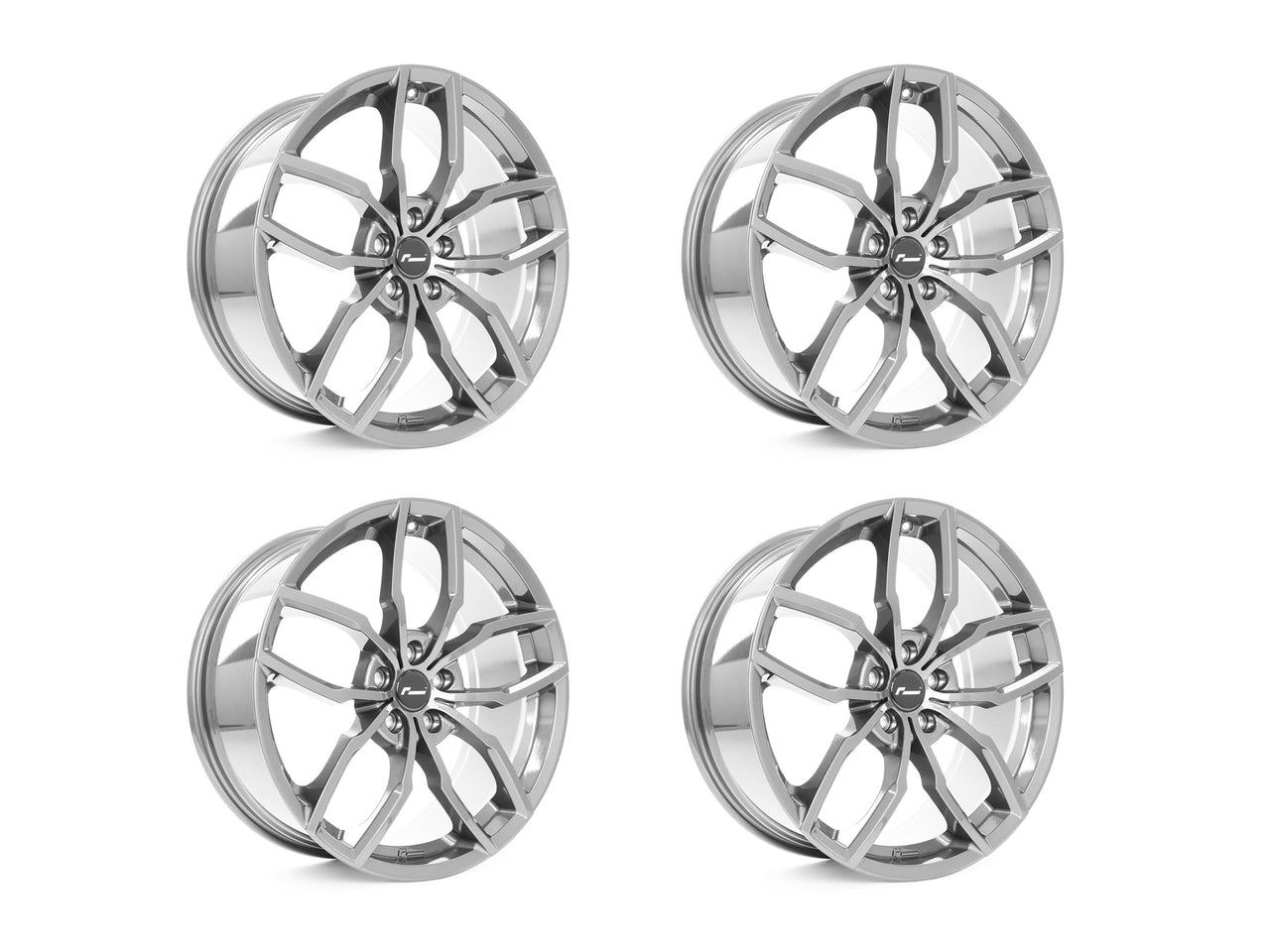 Racingline R360 8.5J x 20inch Alloy Wheel Set - Gloss Bright Silver