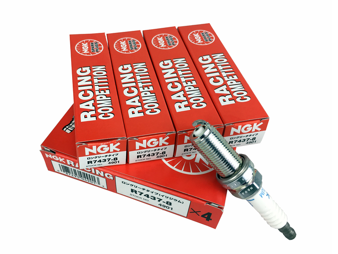 NGK Competition R7437-9 (x4) Colder Spark Plug Set - 2.0 TSI EA888 Gen3 (IS38)