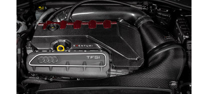 Eventuri Carbon Fibre Black and Red Engine Cover - RS3 Gen 2 / TTRS 8S / RS3 8Y