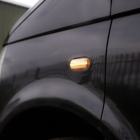 VW Transporter T5 – Side Repeaters – Sequential – LED – Ultra Bright – Clear