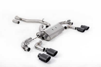 Milltek 80mm Valved Race Exhaust System - VW Golf 'R' Mk7.5 (300hp) both GPF and Non GPF