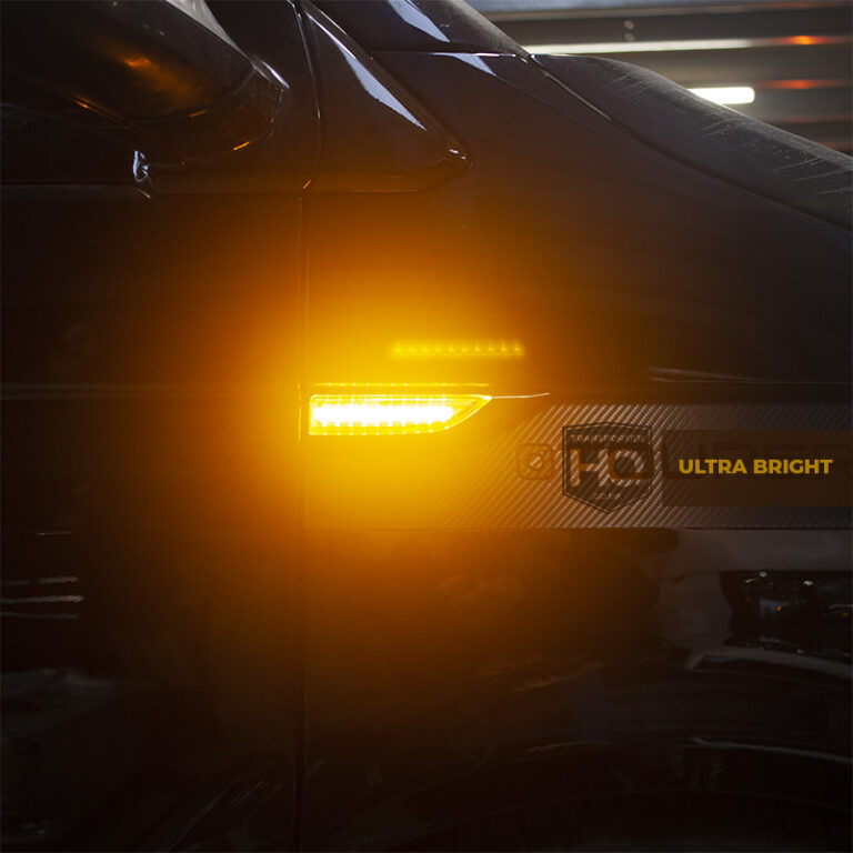 VW Transporter T6 – Sequential Side Repeaters – LED – Ultra Bright – Clear