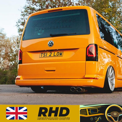 VW Transporter T6 – Rear Lights – Sequential Indicator – LED – RHD – Tailgate – Red Smoke
